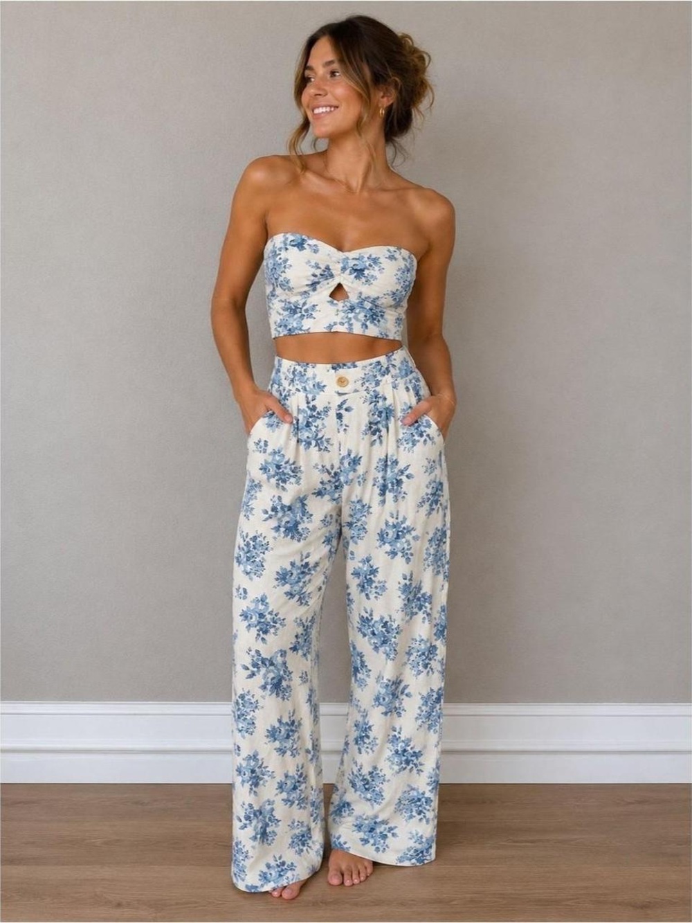 Blue Floral Set